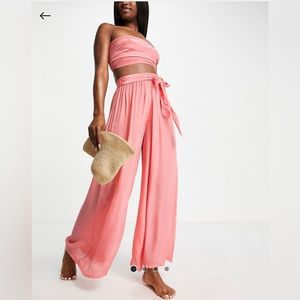 Beach pants and bandeau set